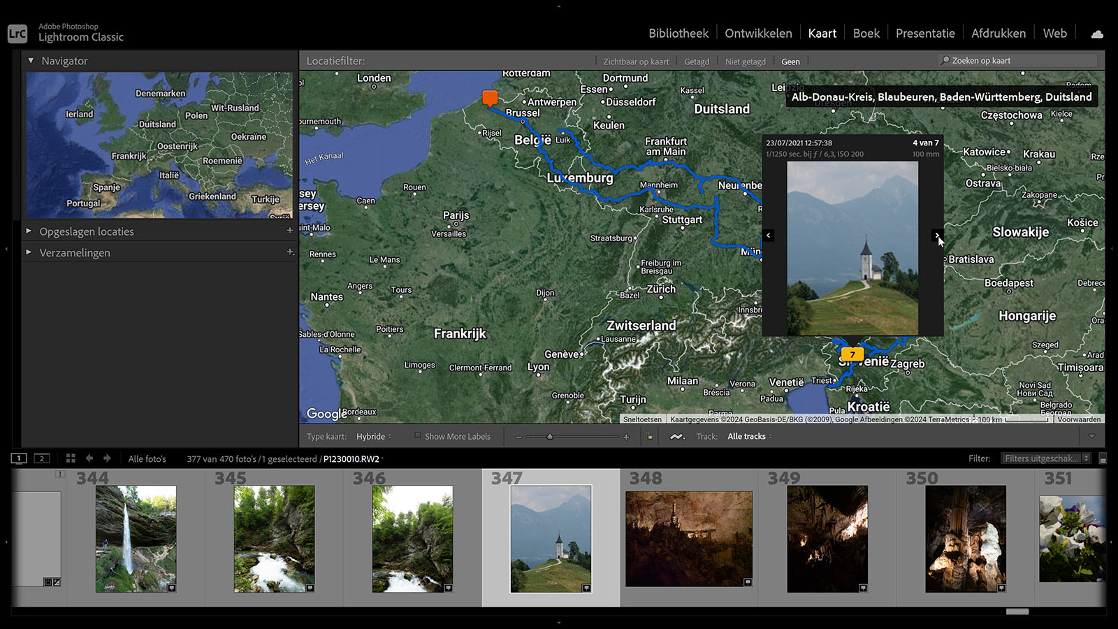Foto na bewerking in Lightroom